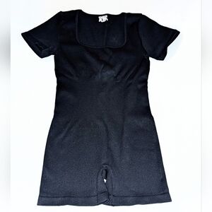 Black Short Sleeve Bodysuit